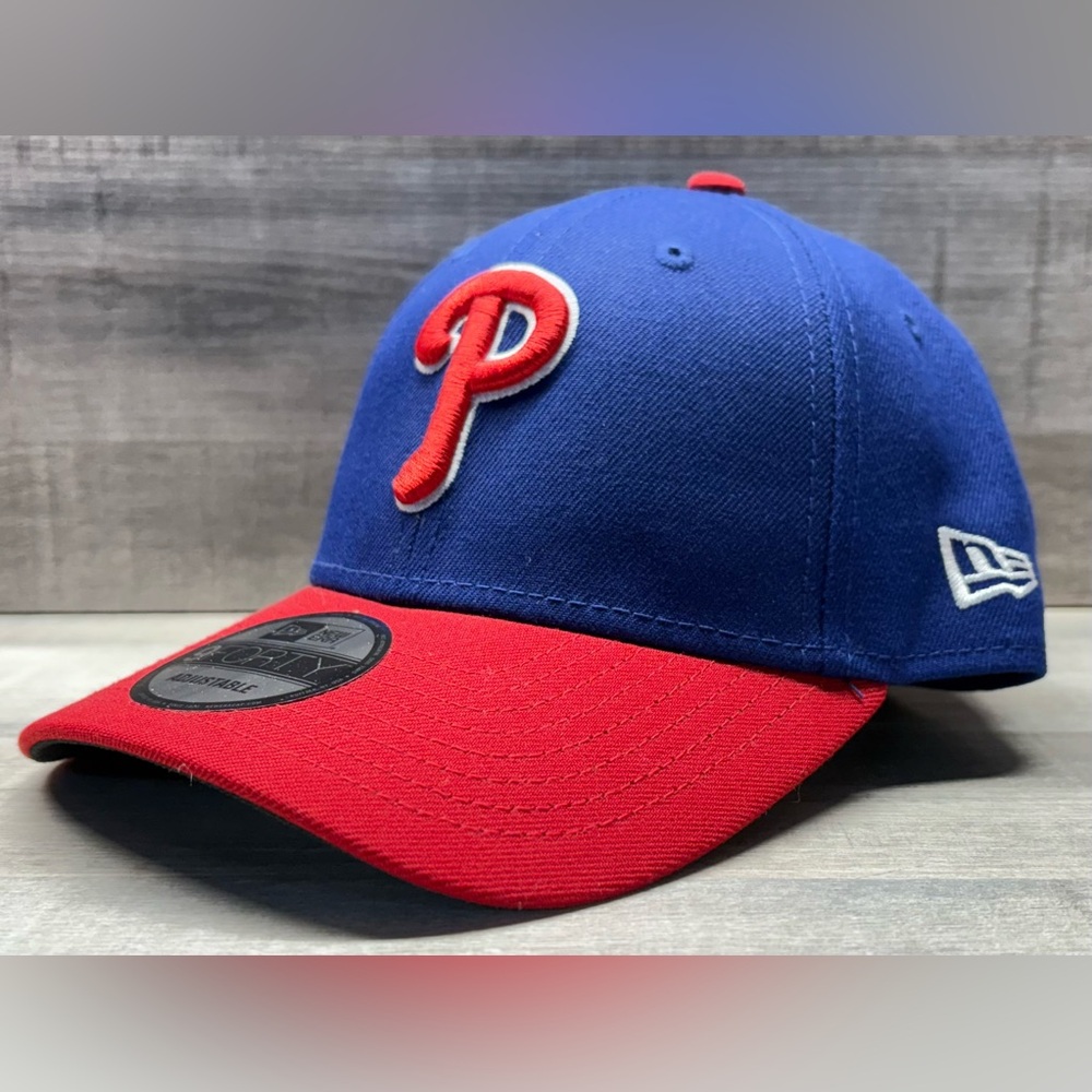 Philadelphia Phillies MLB New Era 9forty StrapBack Hat MWT Blue/Red